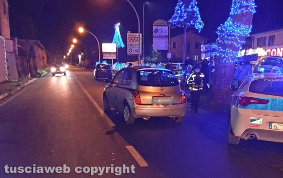 Vetralla - Pedone travolto mentre attraversa la strada