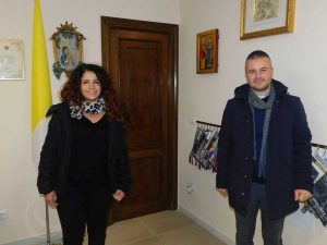 Barbara Roma e don Emanuele Germani