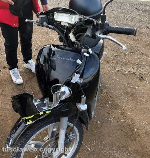 Il motorino incidentato 