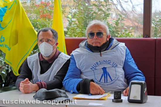 Viterbo - Filippo Perazzoni (destra) di Nursing Up