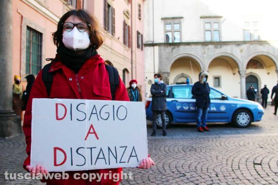 Viterbo - Una manifestazione degli studenti