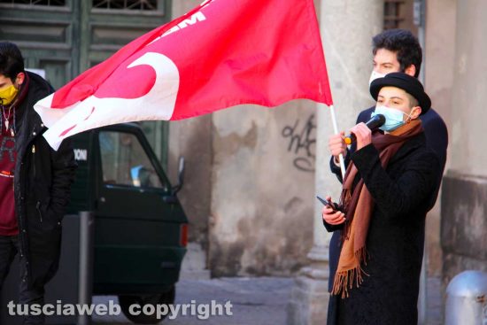 Viterbo - La manifestazione degli studenti