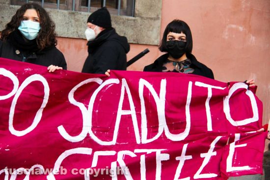 Viterbo - La manifestazione degli studenti