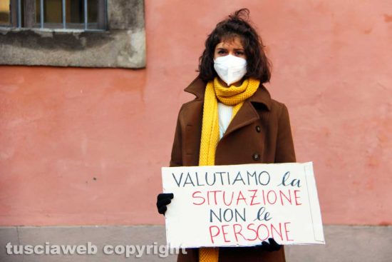 Viterbo - La manifestazione degli studenti
