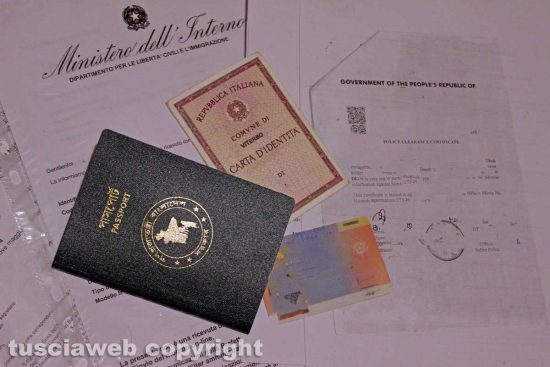 Domanda di cittadinanza on line - Alcuni documenti