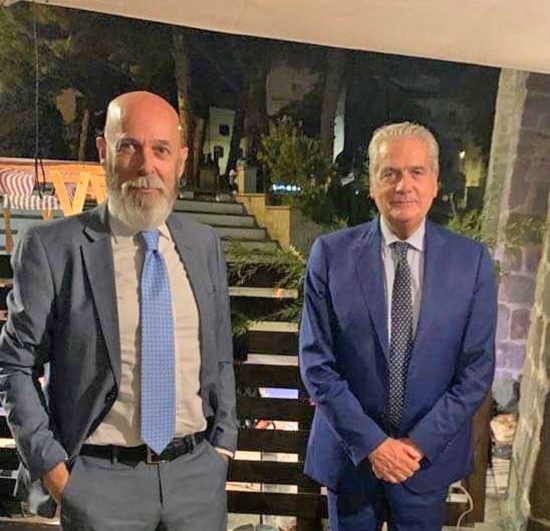 Il sindaco di Civitavecchia Tedesco e il sindaco di Viterbo Arena