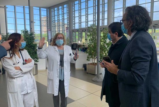 Ospedale dei Castelli - la visita dell'assessore Alessio D'Amato