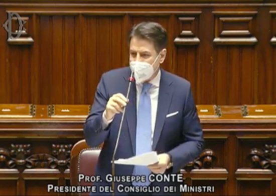 Giuseppe Conte alla Camera