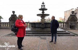 Viterbo - Linea Verde nel cortile di Palazzo dei Priori con Irene Temperini