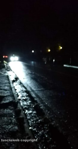 Viterbo - Viale Fiume al buio