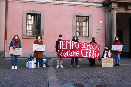 Viterbo - Covid - Rientro a scuola - La protesta di Rete degli studenti medi