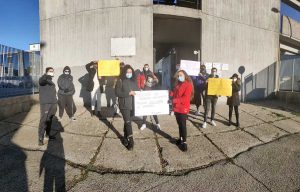 Montefiascone - La protesta degli studenti del Dalla Chiesa