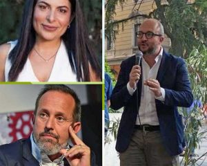 Chiara Colosimo e Giancarlo Righini, a destra Mauro Rotelli