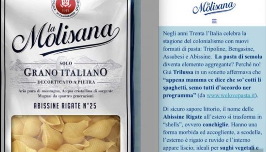 “La Molisana” crea le “abissine rigate”