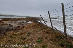 Tarquinia - La situazione della spiaggia delle Saline