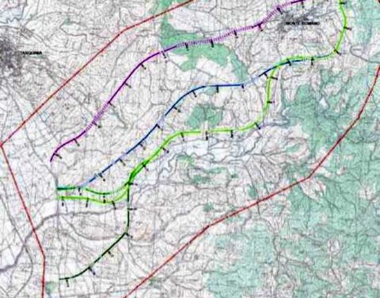 I tracciati della Trasversale