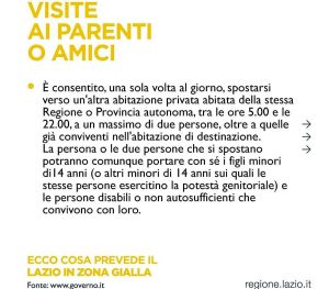 Coronavirus - Lazio in zona gialla - Le regole
