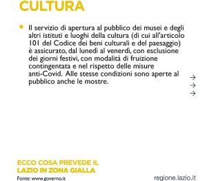 Coronavirus - Lazio in zona gialla - Le regole