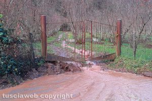 Viterbo - Disagi lungo la strada Valle di Vico