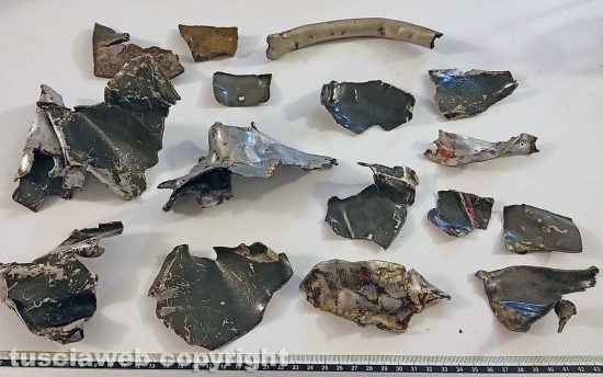 Graffignano - Alcune parti rinvenute dell'A-36