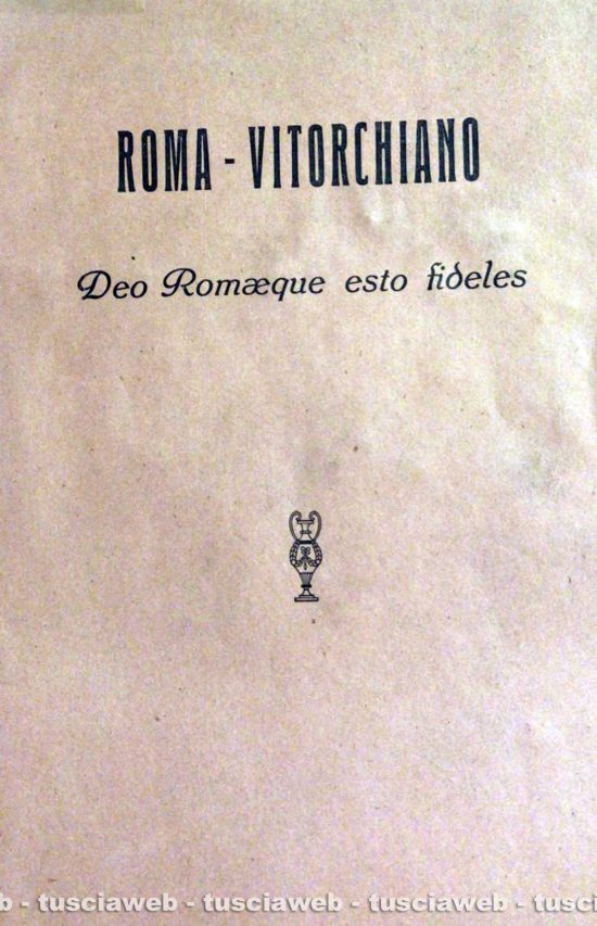 La pubblicazione ritrovata dal sindaco di Vitorchiano Grassotti