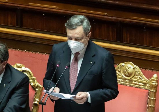 Mario Draghi al Senato