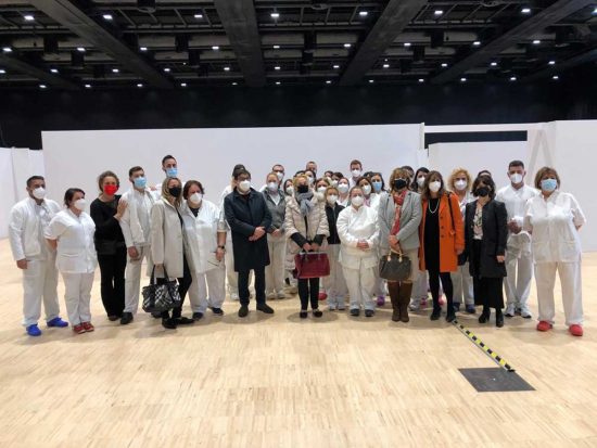 Roma - Hub vaccinale della Nuvola all’Eur 