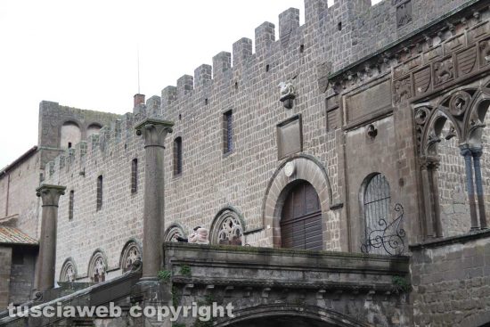 Viterbo - Il centro nella giornata del 7 febbraio, prima domenica gialla del 2021