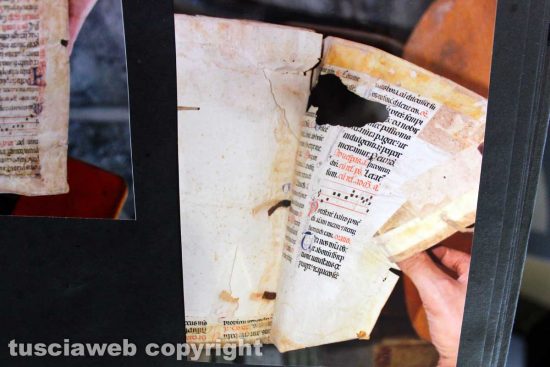 Viterbo - Il degrado della biblioteca comunale prima del salvataggio dei libri