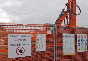 Il cantiere al pozzo San Valentino 