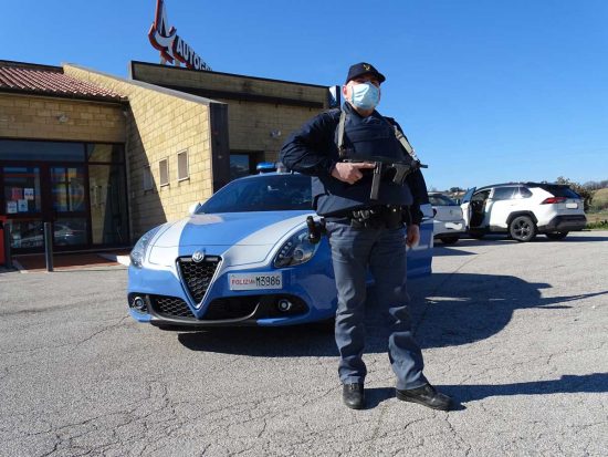 I controlli della polizia sulla Orte-Terni