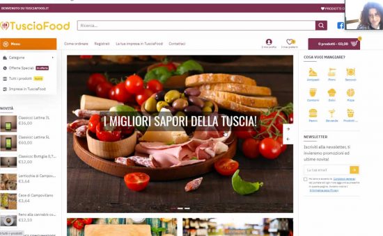 Tusciafood - La presentazione del portale - Nel riguardo Federica Ghitarrari