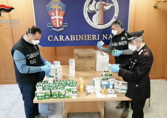 Carabinieri Nas - Sequestrati medicinali anticovid