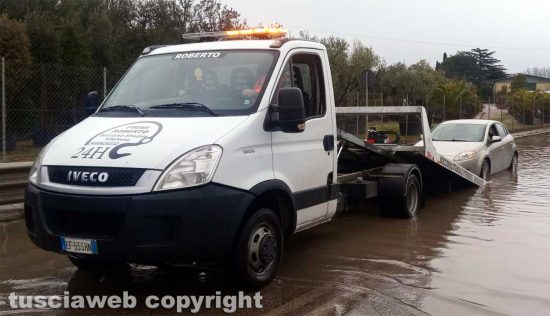 Viterbo - Ancora un allagamento in via dell'Industria