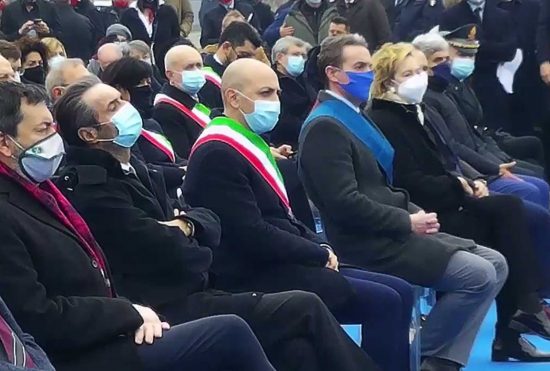 Codogno - Il governatore Fontana, il sindaco Passerini, l'Assessore Moratti
