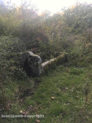 Viterbo - Il fontanile delle sette cannelle prima di essere ripulito