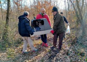 Orte - I volontari ripuliscono il bosco di Castel Bagnolo