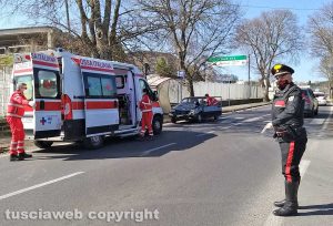 Montefiascone - Tamponamento sulla Cassia Nord