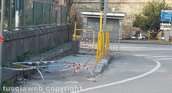 Viterbo - Transenne in zona Porta Romana