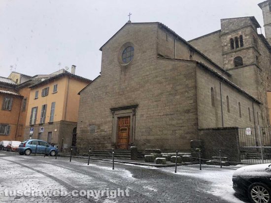 La neve a Viterbo