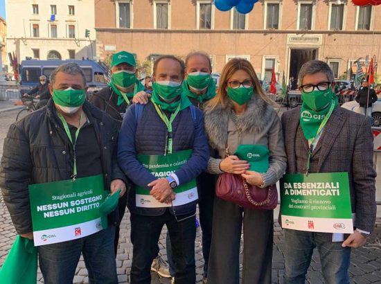 La Fai Cisl alla manifestazione di oggi
