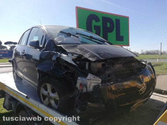 Viterbo - Incidente sulla Cassia nord 