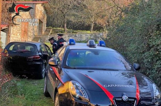 Amelia - Macchina ritrovata dai carabinieri