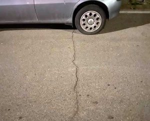 Orte - Crepe sull'asfalto a Petignano