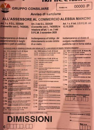 La "multa" virtuale da Chiara Frontini