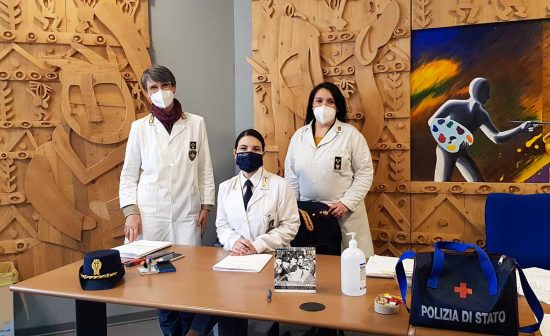 Le vaccinazioni alla questura di Terni