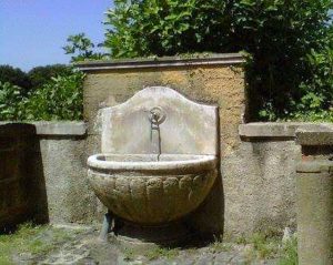 Sutri - La fontana quando era al suo posto