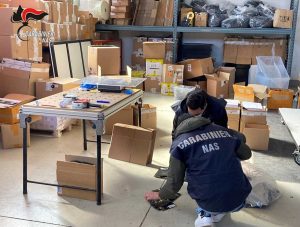 Trento - Carabinieri Nas - Mascherine sequestrate