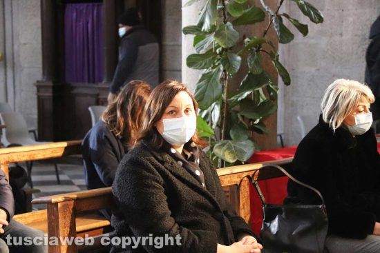 Viterbo - L'assessore Ludovica Salcini alla messa per i 750 anni del conclave