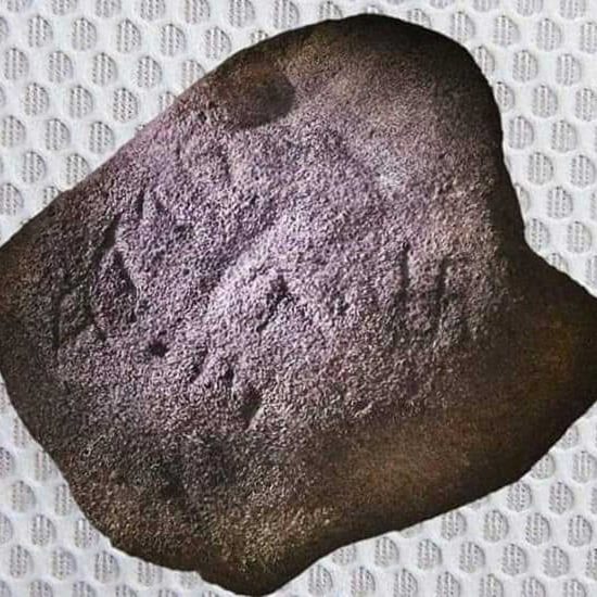 San Lorenzo Nuovo - Pietra con iscrizione a forma di svastica